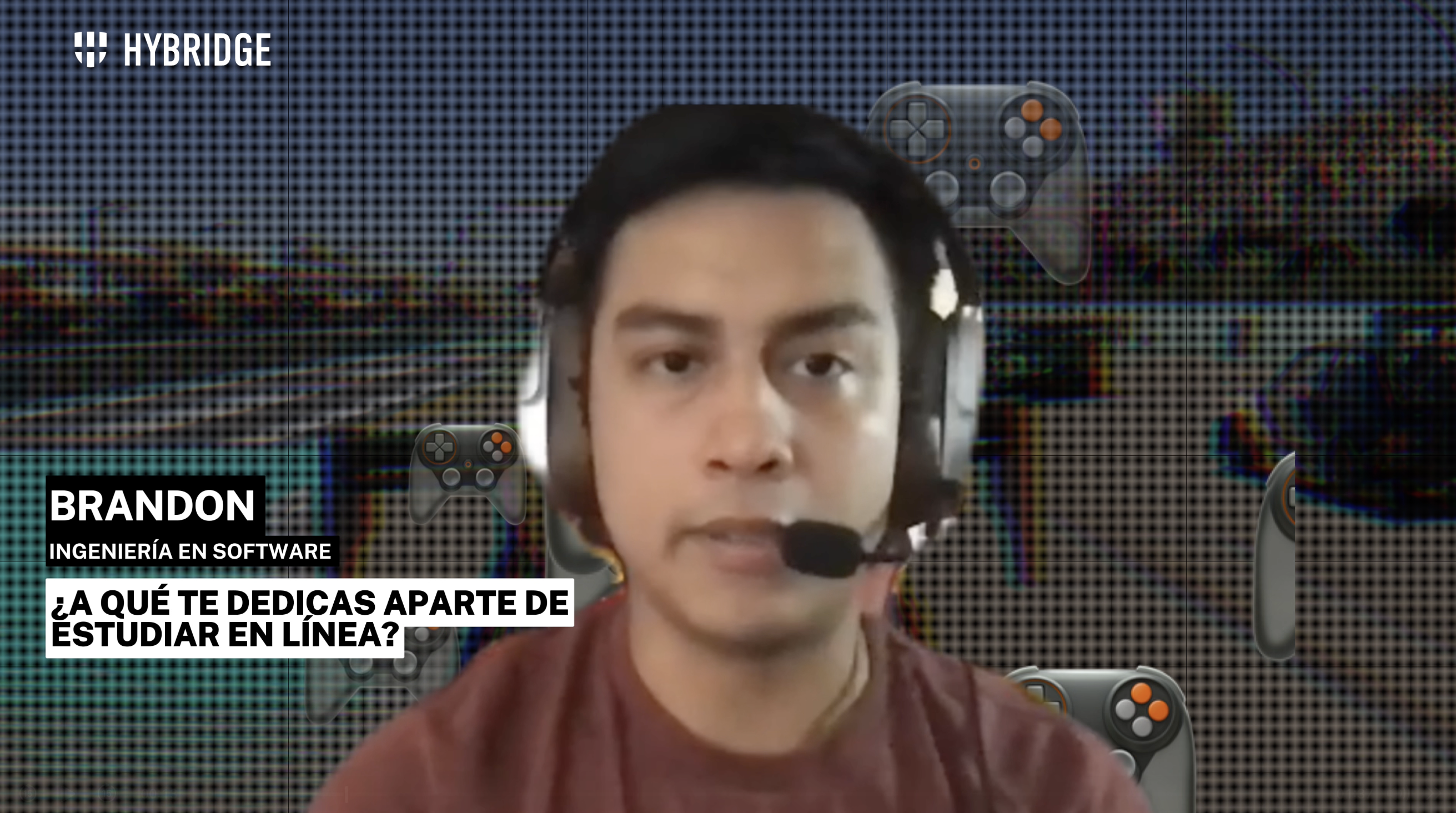 La experiencia de Brandon en Ingeniería en Software en línea con Hybridge Education